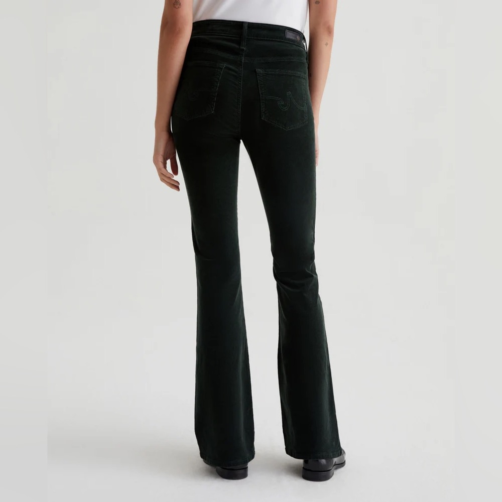 AG Adriano Goldschmied Dark Green Flare Pants